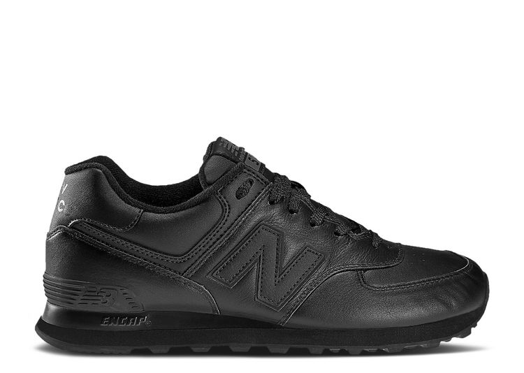 574 Triple Black Leather New Balance Nb574ab Blackblackblack Flight Club 8899