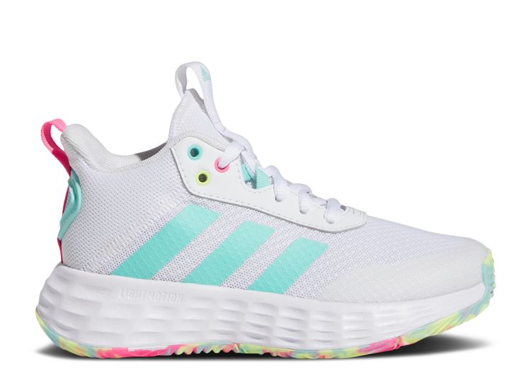 Own The Game 2.0 J 'White Flash Aqua' - Adidas - IF2696 - cloud white ...