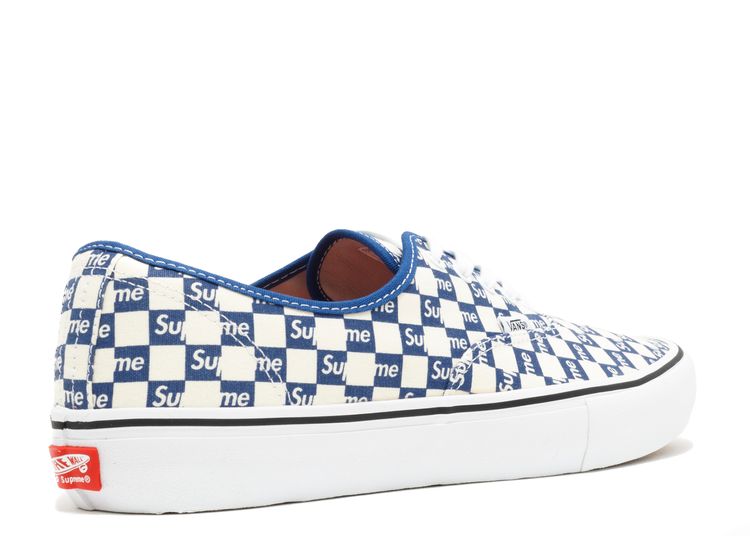 x Supreme Authentic Pro Checkers - Blue sneakers
