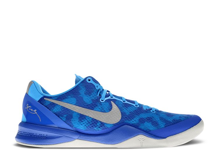 Kobe 8 System 'Blue Coral Snake' - Nike - 555035 400 - blue glow/strata ...