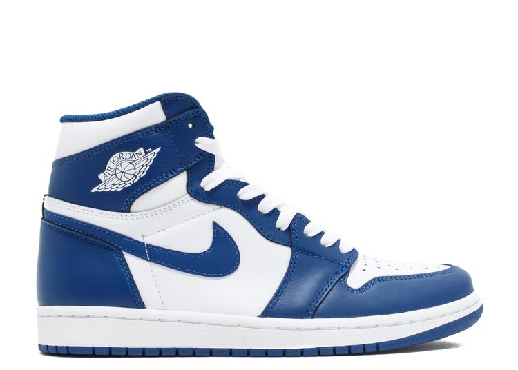 air jordan 1s blue and white