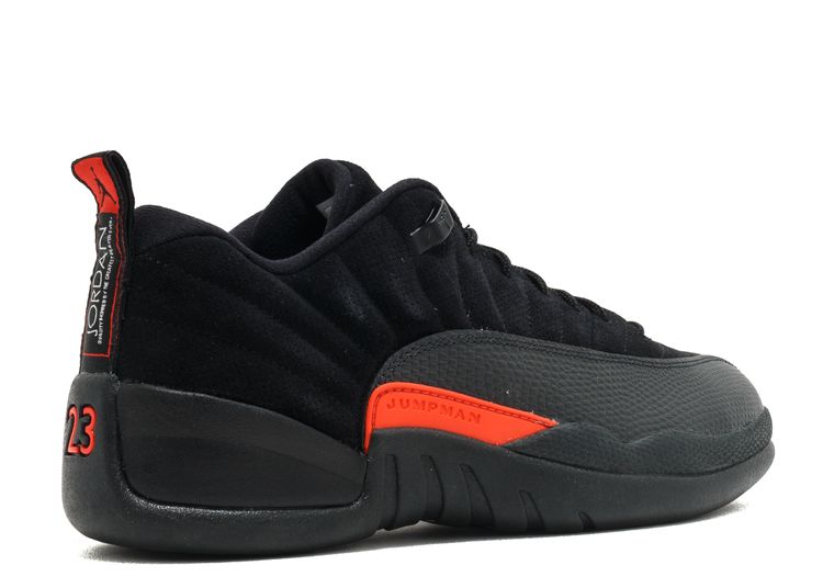 Air Jordan 12 Low (Black/Max Orange) - Sneaker Freaker