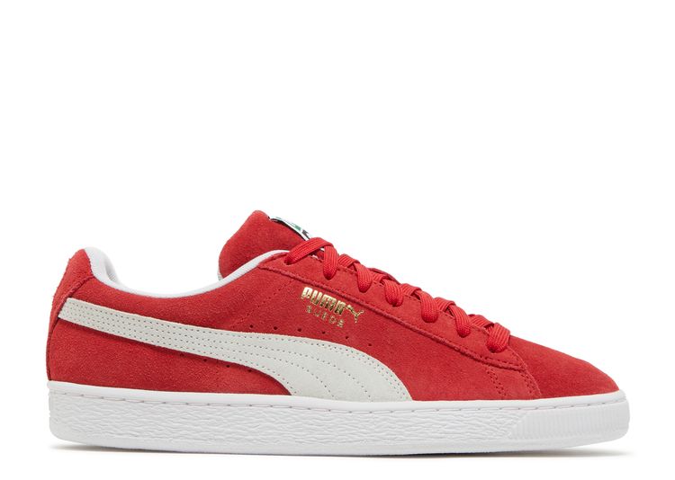 puma suede classic high risk red