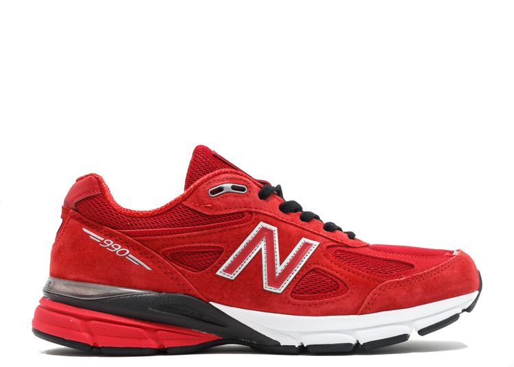 all red new balance 990