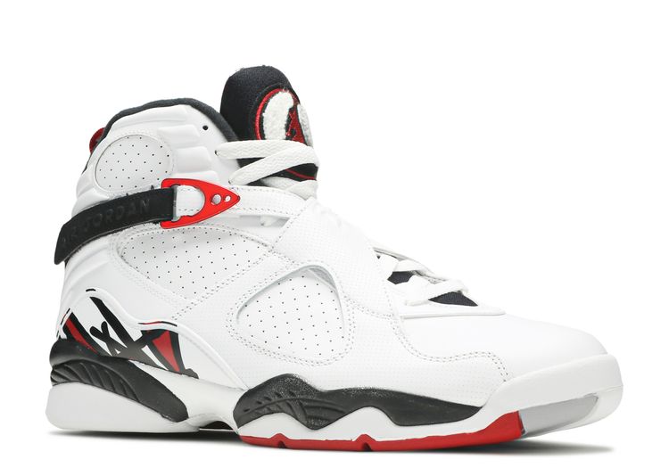 jordan 8 white and red