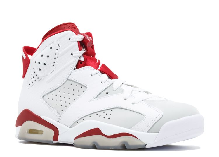 air jordan retro 6 white and red online -