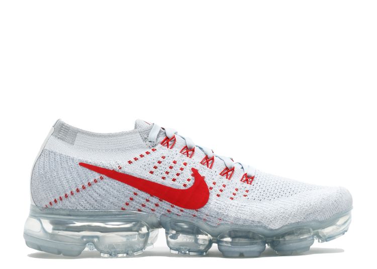 white and red vapormax flyknit