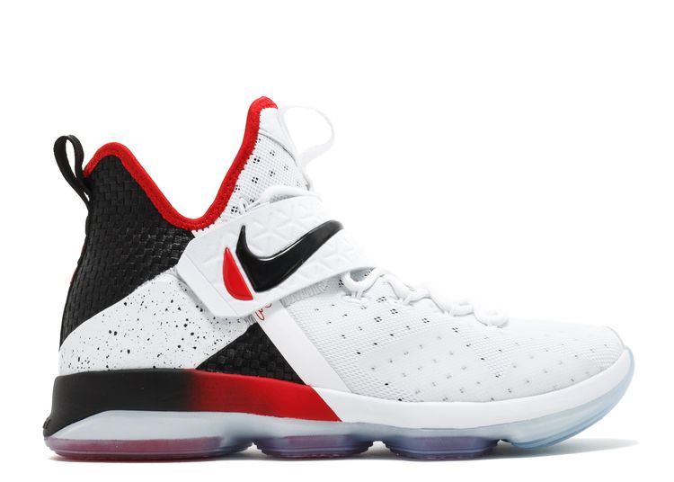 red and white lebrons