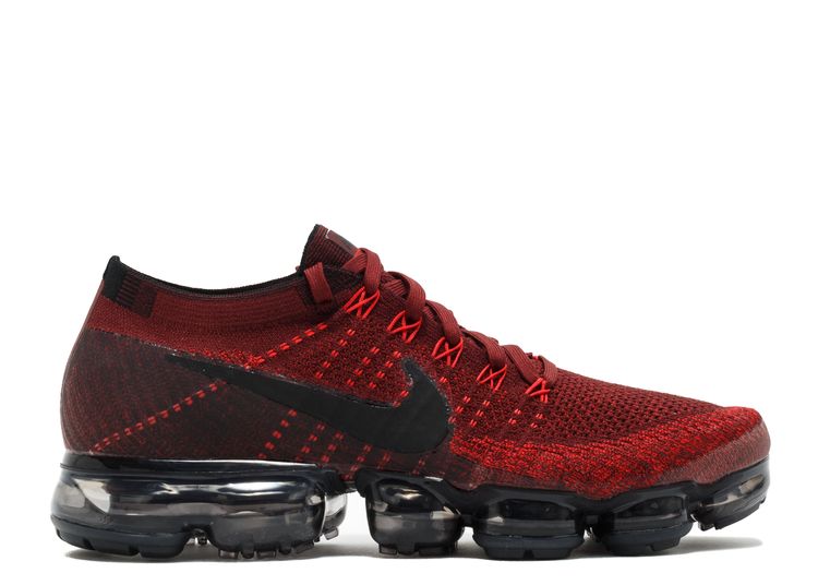 vapor max red and black