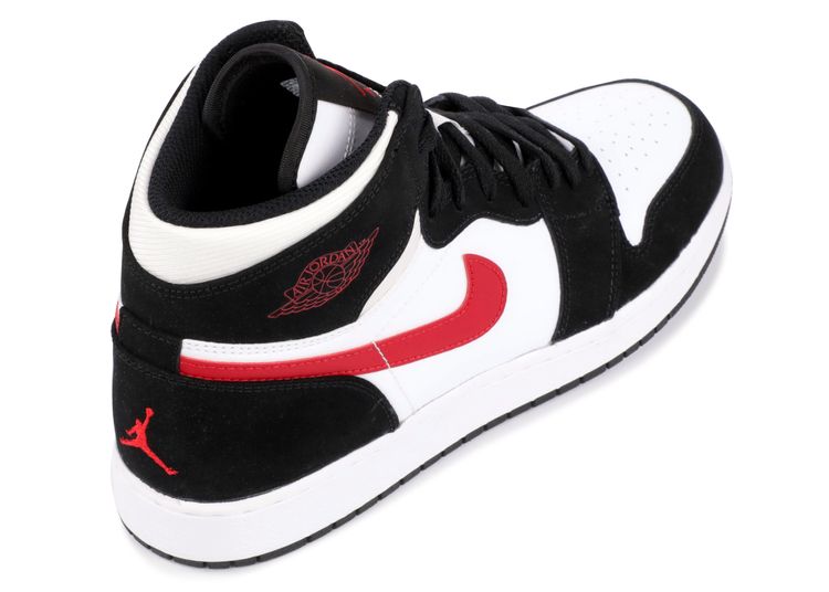 nike air jordan 1 retro high bg black/red-white