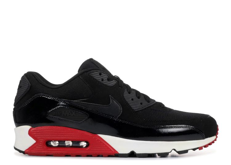 nike air max 90 black and red and white