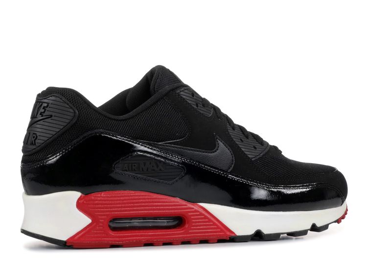 air max 90 essential black and red