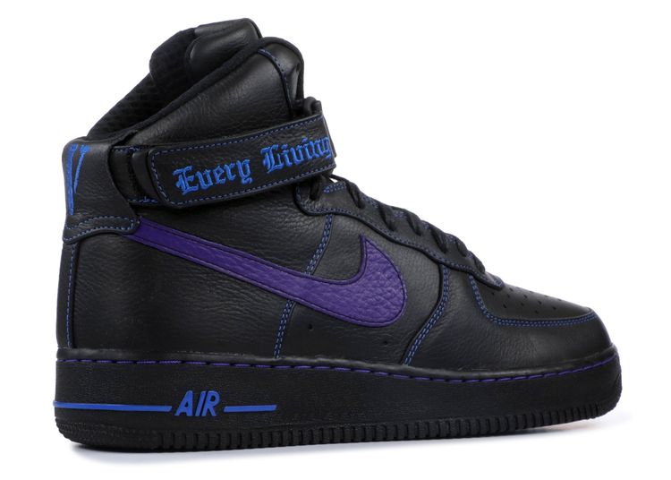 air force 1 blue and black high top