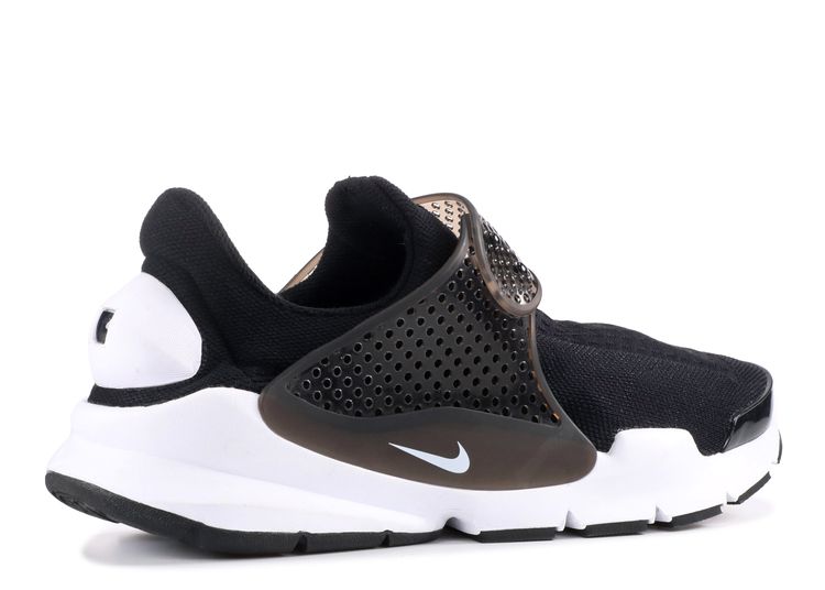 nike sock dart black white