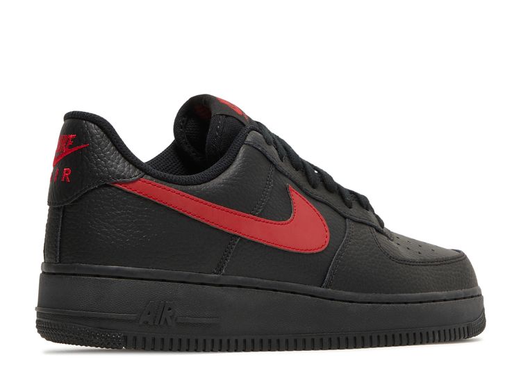 nike air force 1 red and black high