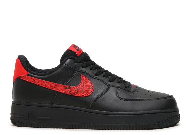 air force 1 low black university red