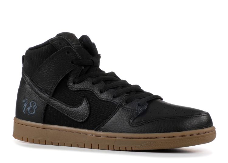 sb dunk high pro black gum