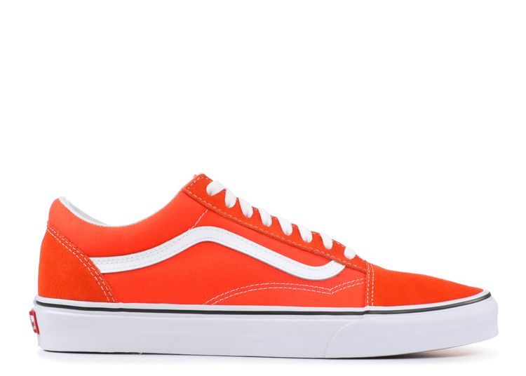 vans old skool flame white