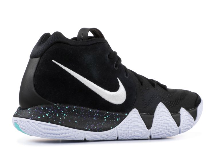 kyrie 4 shoes black and white