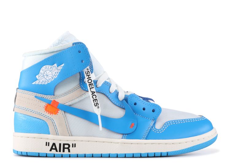 Off White X Air Jordan 1 Retro High OG 'UNC' - Air Jordan - AQ0818 148 -  white/dark powder blue-cone | Flight Club