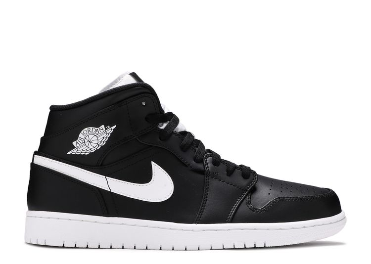 Air Jordan 1 Retro Mid 'Black White 