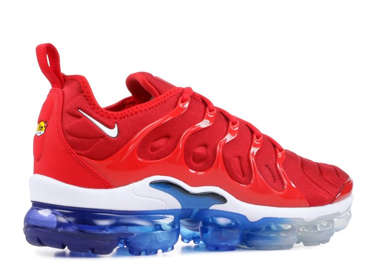 vapormax plus red and blue