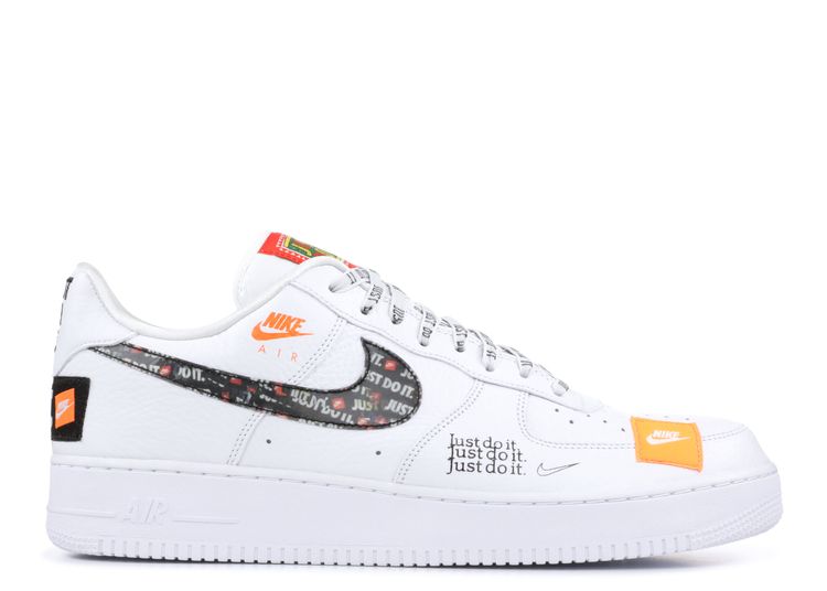 Air Force 1 Low '07 PRM 'Just Do It' - Nike - AR7719 100 - white/white-black-total  orange | Flight Club