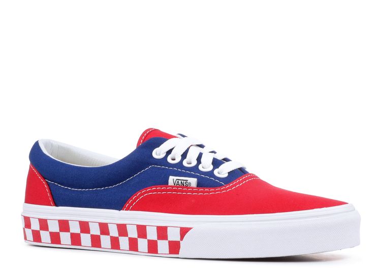 vans era blue red