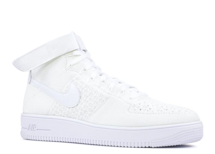 Air Force 1 Ultra Flyknit Mid Triple White Nike 817420 102 White White White Flight Club