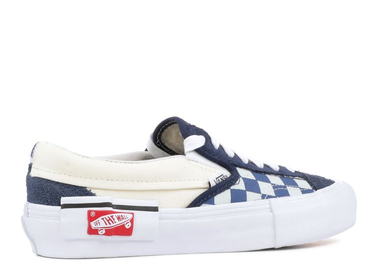 vans slip on cap lx dress blue