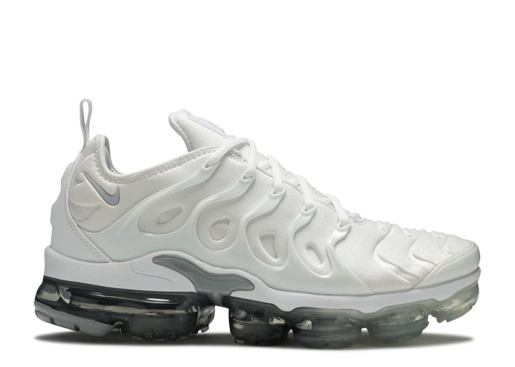 vapormax plus grey and white