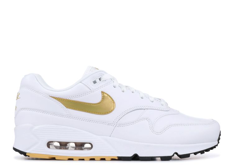 white air max with gold