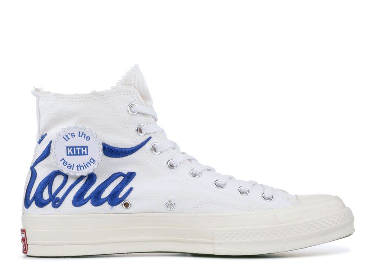 kith coca cola converse blue