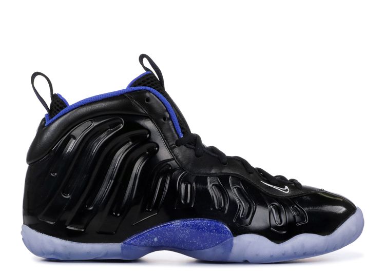 nike little posite one black and blue