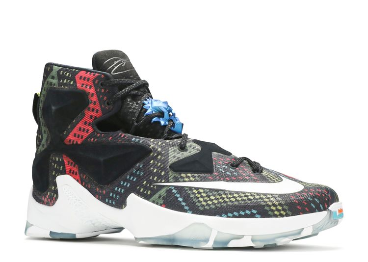 LeBron 13 'BHM' - Nike - 828377 910 - multi-color/white-black