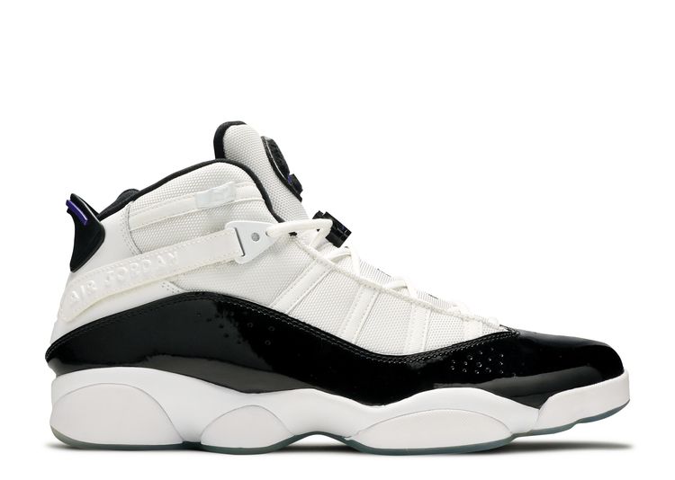 air jordans 6 rings black and white