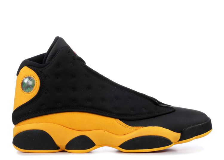 black and yellow jordans grade school