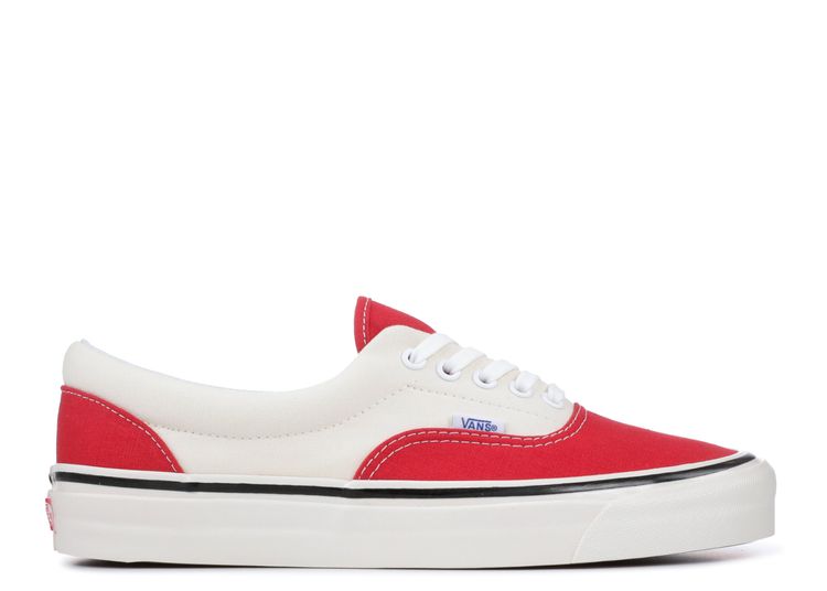 red and white vans sneakers