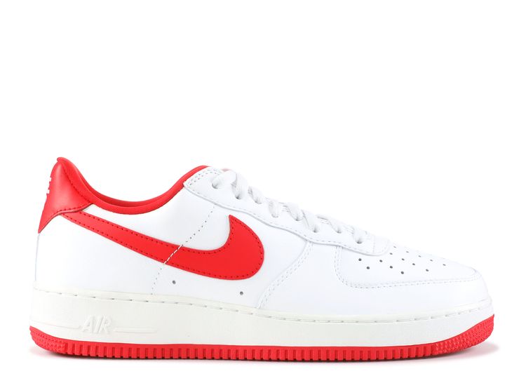 nike air force 1 low retro summit white university red