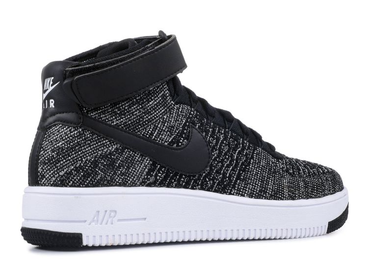 Air Force 1 Ultra Flyknit Mid GS 'Black White' - Nike - 862824 001 ...