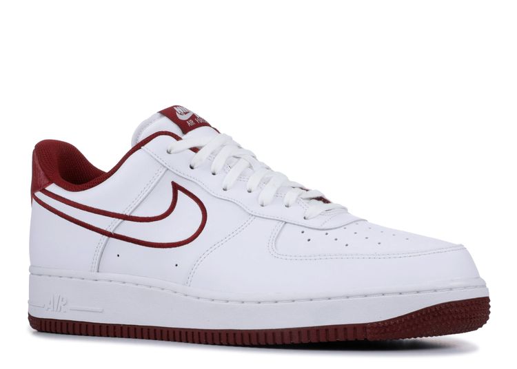 Air Force 1 Low '07 Leather 'Team Red' - Nike - AJ7280 100 - white