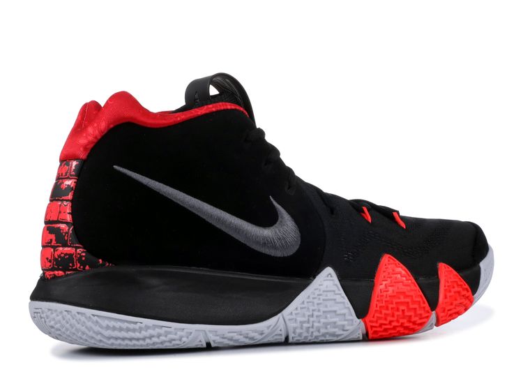 kyrie 4 black and grey