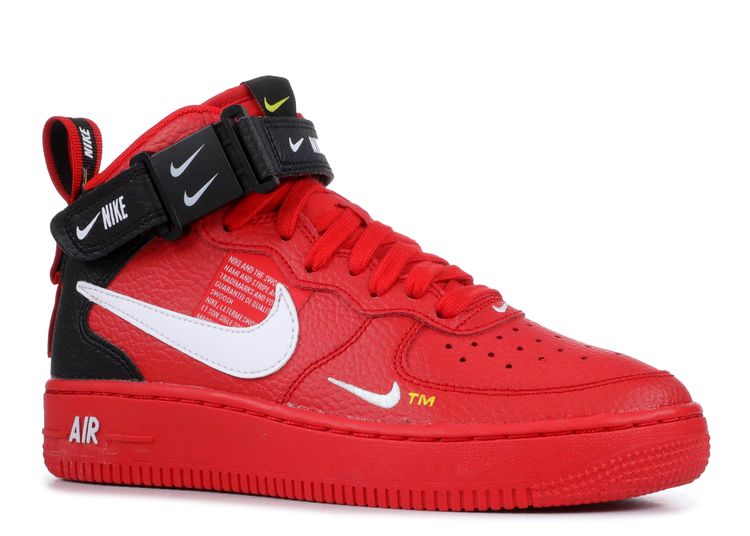 nike air force 1 07 mid lv8 university red