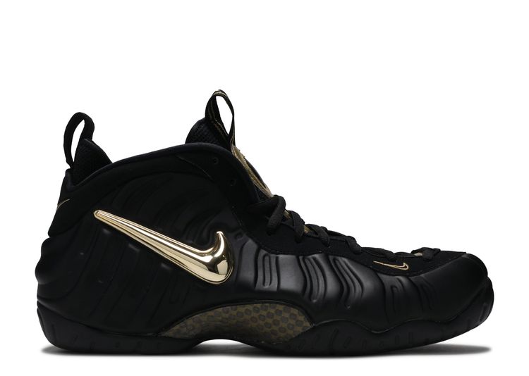 nike foamposite black and gold 2018