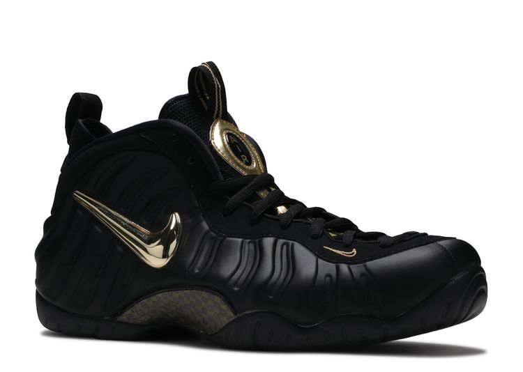 black and gold foamposite mens