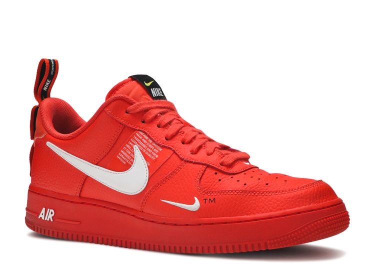 air force 1 overbranding red