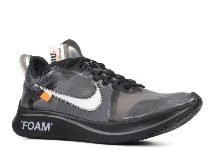 Off White X Zoom Fly SP 'Black' - Nike 