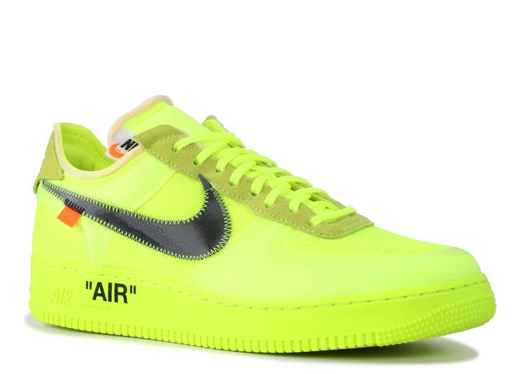 yellow off white air force