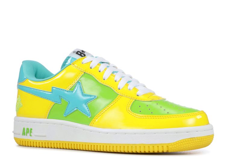 Marvel Comics X Bapesta FS 001 Low 'Thor' - BAPE - 801 - yellow/blue ...