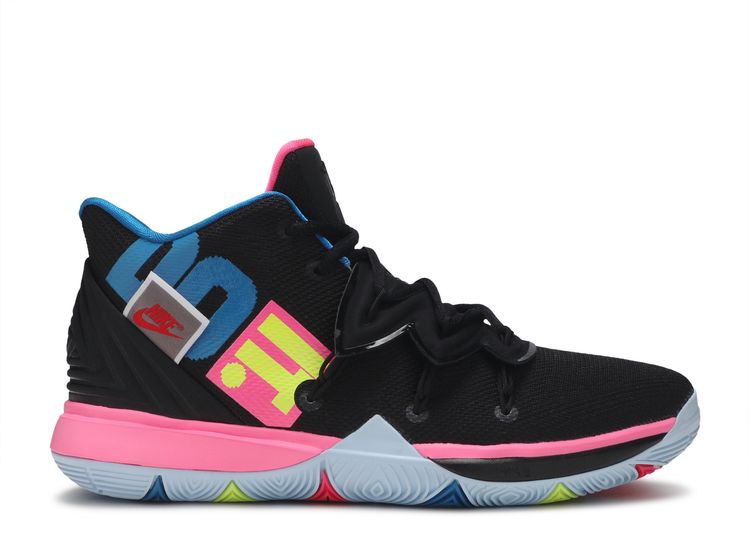 kyrie 5 black and pink